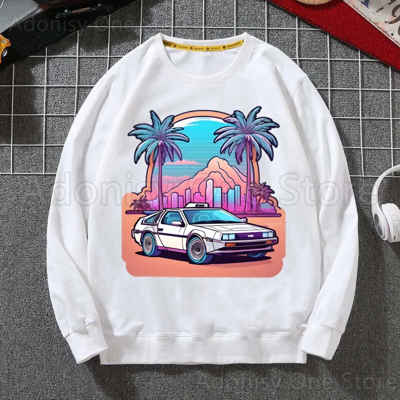 Back To The Future Delorean Hoodies Sweatshirts Men Woman Fashion Autumn Winter Hip Hop Hoody Male Casual Tops