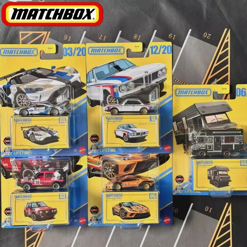 لعبة سيارة Matchbox GBJ48-E Series 1:64 قابلة للجمع - لاند روفر RV BMW لامبورغيني فورد فولكس فاجن جولف للأطفال #4