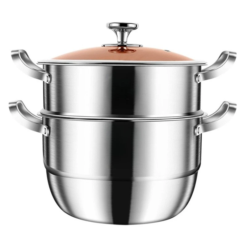 

Thickened steamer Household food grade large capacity gas induction cooker Steaming steamed bread cage