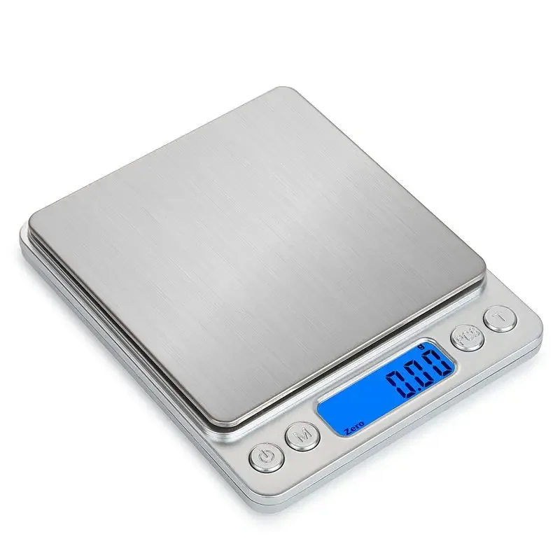 Digital Kitchen Scale Mini Pocket Stainless Steel Precision Jewelry Electronic Balance Weight Gold Gram 3000g Weigh Scales