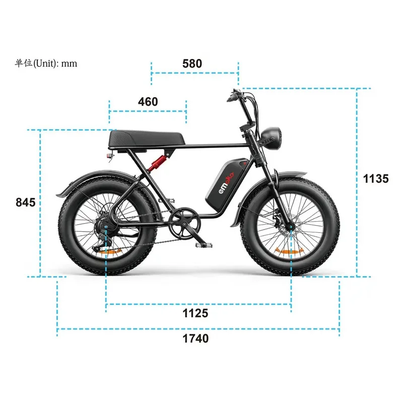 Factory Hot Selling 48V 17.5ah 20ah Speed 50km 1000w Motor Road Bike with 20 Inch Off-Road Fat Tire Steel Frame EU/USA Warehouse
