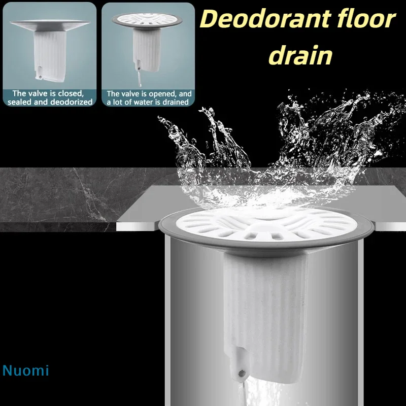 

Direct discharge odor-proof floor drain Kitchen Sink Anti Odor Proof Floor Strainer Plug Bathroom Shower Sewer Floor Drain Core