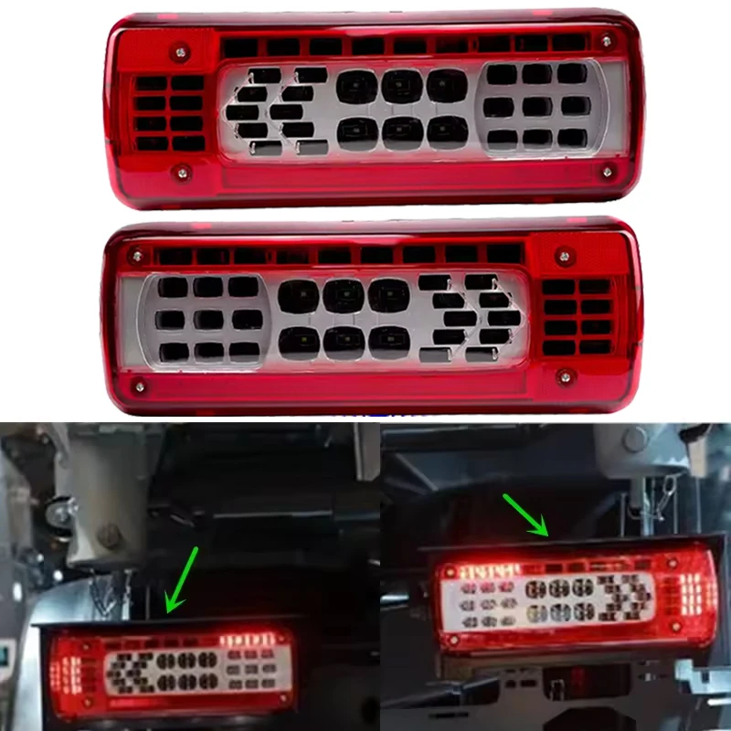 

1PC 24V Tail Light Assembly For Volvo Truck FM Series Left/Right Taillight Original Hole Position Non-Destructive Installation