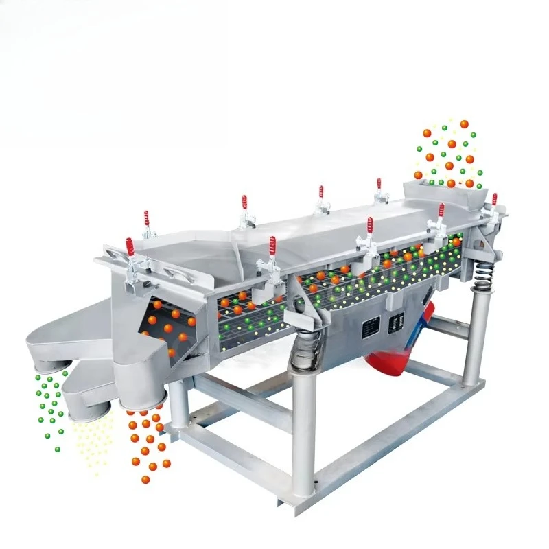 Double Layer Industrial Screening Equipment Stainless Steel Linear Vibrating Screen Separator Sifter for Catalyst