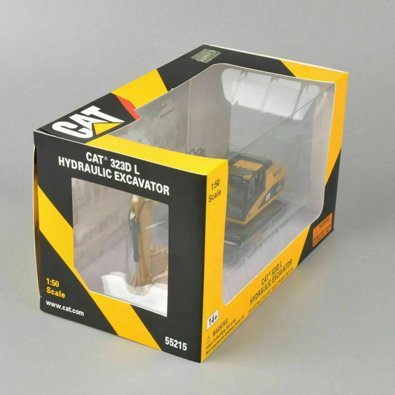 323D L Hydraulic Excavator 1/50 Scale Die-Cast Construction Vehicles Model 55215 New in Box