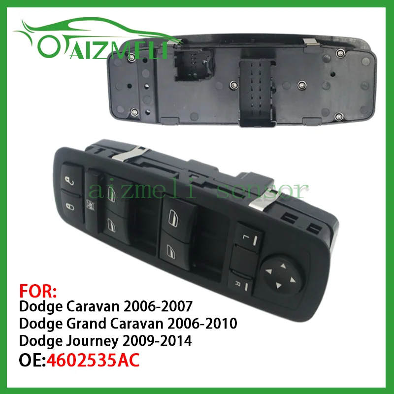 

Car Power Window Master Switch Button Front Left 4602535AC For Dodge Caravan Grand Caravan 2006~2010 Journey 2009~2014 Jeep Auto