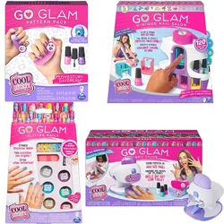 Go Glam u-nique Nail Salon para niñas, juguetes de sellos de uñas con purpurina, juego de maquillaje Diy, regalos de cumpleaños, Cool Maker Original