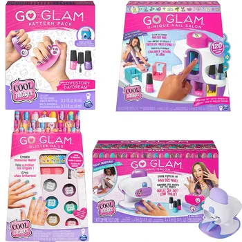 Original Cool Maker Go Glam U-Nique Nail Salon Nail Stamp Girls Toys Glitter Nails Nail Diy Set Toys Toys Birthday Gifts