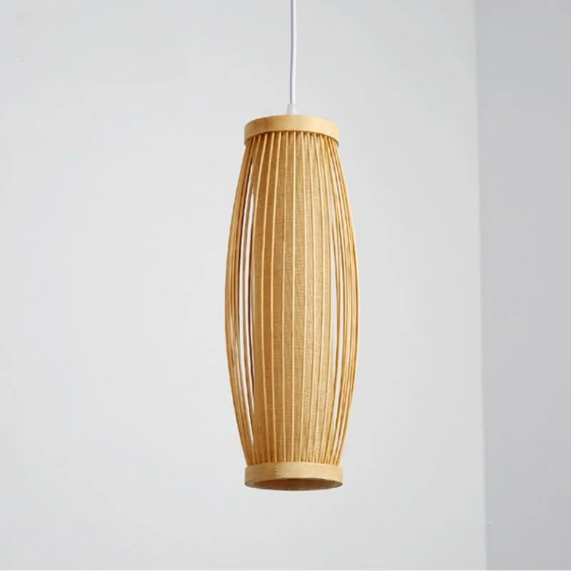 

Bamboo Pendant Light for Kitchen Island, Home Decor Lampshade Chandeliers, Rattan Hand-Woven Hanging Lighting Fixture, Creative