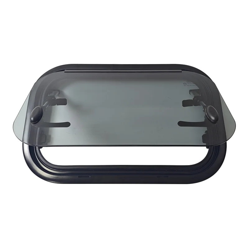 

Factory Price RV Window Replacement Round Corner Tempered Glass Caravan Campervan Windows with Roller Flyscreen