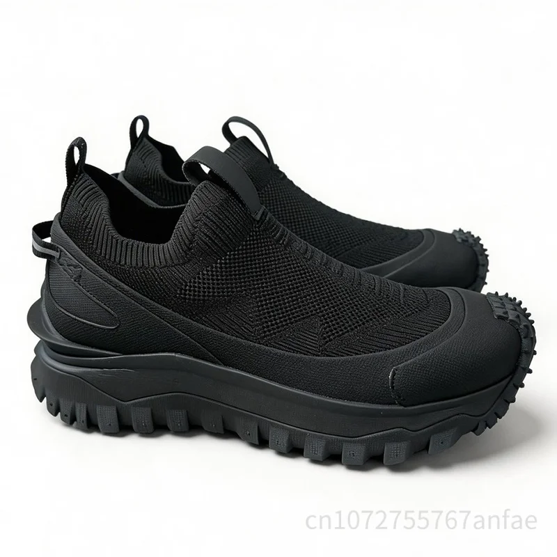 Men's Casual Shoes Breathable Mesh Shoes Soft Sole Slip-On Sports Shoes Running Shoe Male Thick Bottom Loafers Walking Footwear