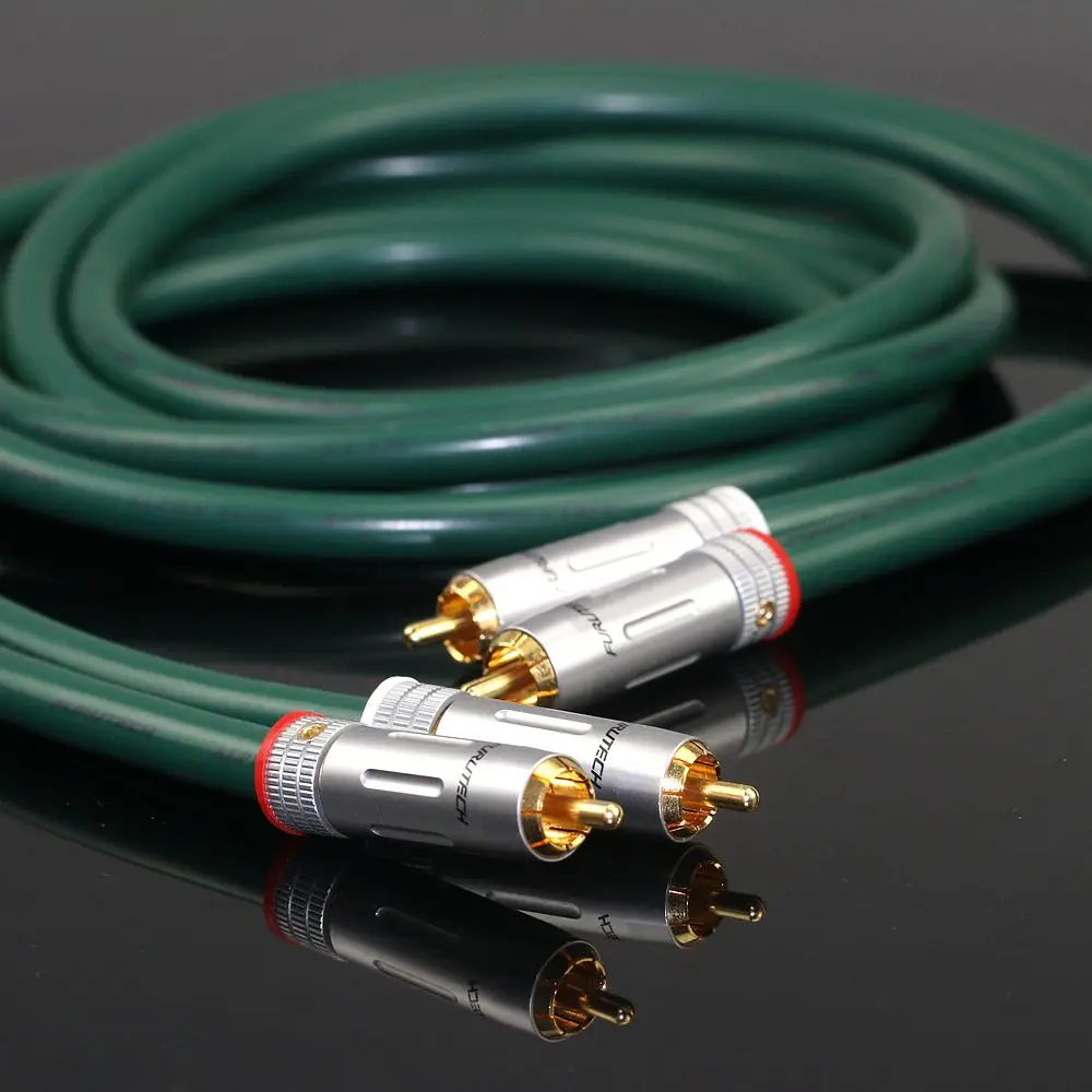 FURUTECH FA220 OCC hifi audio amplifier CD biliary signal cable with high-quality dual lotus 2RCA to 2RCA audio cable