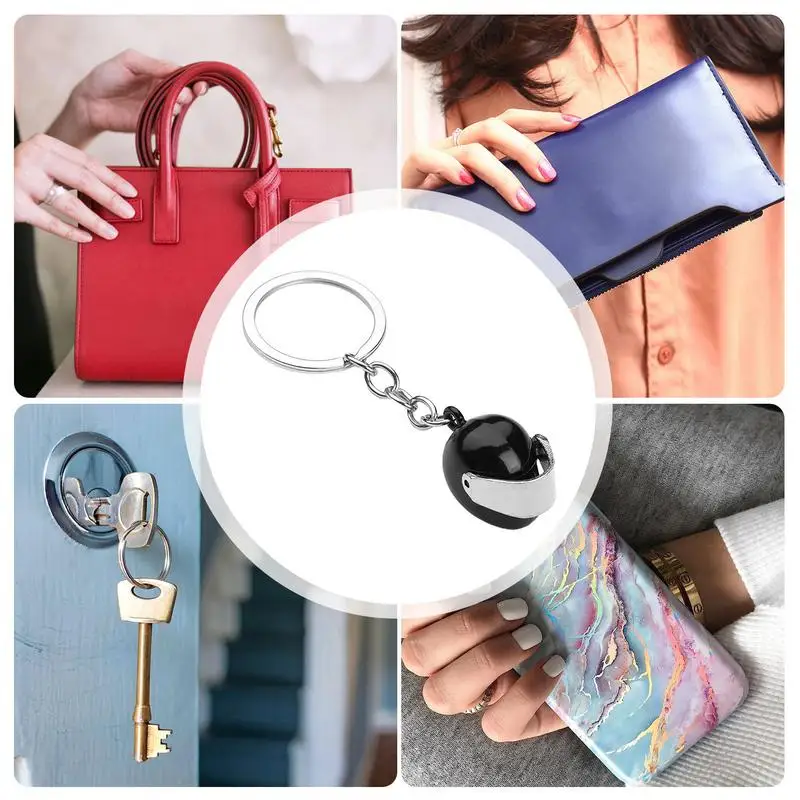 Metal Keychain Creative Helmets Keychain For Auto Decoration Pendant Motorcycle Key Holder Car Key Ring Portable Bag Pendant
