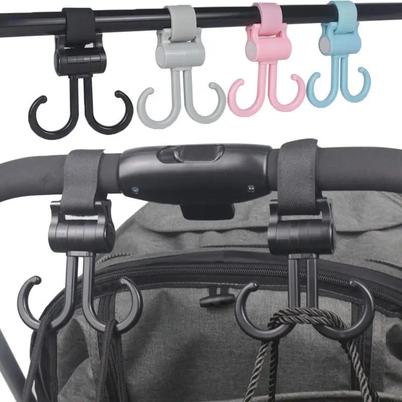 Y4QA Double Stroller Hook Double Car Hook Baby Stuff Organizadores Compensadores Purse Mommy Hook Stroller Accesorios para mamá