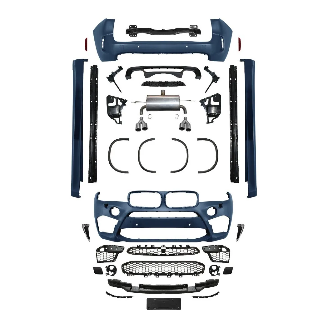 

Upgrade Front Rear Bumper Body Kit with Exhaust System for BMW X5 F15 2014 2015 2016 2017 2018