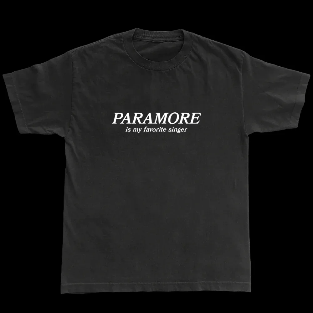 2025 banda de Rock Paramore Vintage álbum camiseta hombres mujeres Vintage manga corta Unisex Otton Tops ropa de calle de gran tamaño suelta Casual