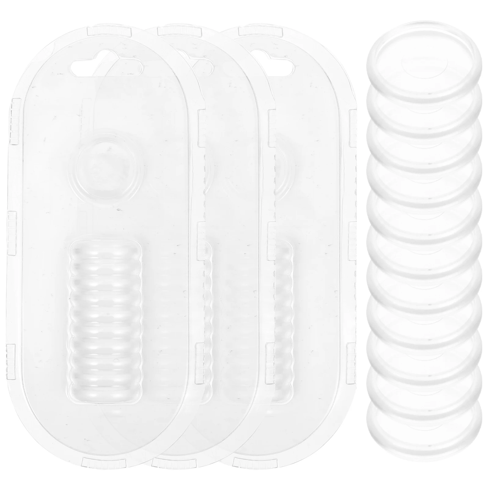 44 Pcs Adhesive Disc Binding Buckle Office Scrapbooking Loose Leaf Binder Discs Abs Circa Binders