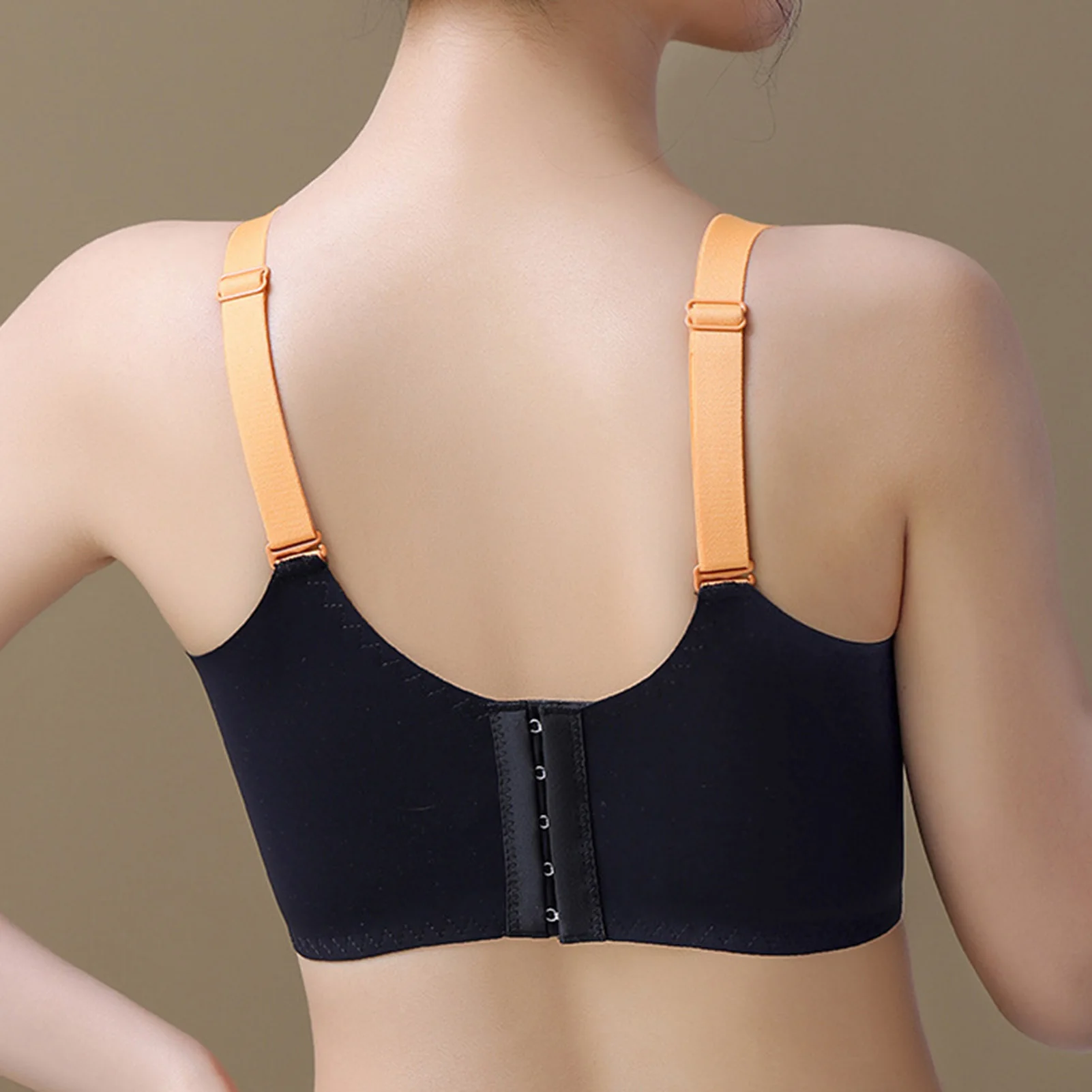 Gathered Wireless Padded Bra Skin Friendly Comfortable to Wear Bra for Birthday Gifts New Year's Gifts