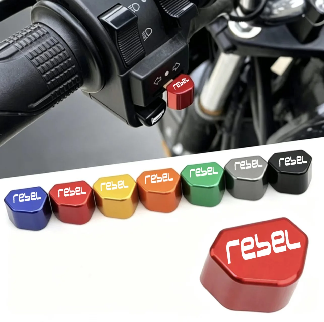 Motorcycle Steering Device Signal Button & Front Lamp Switch for REBEL Series Models Latest Design