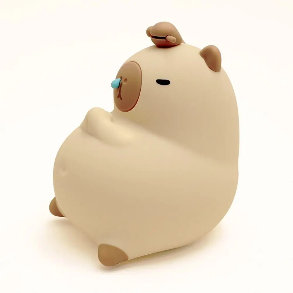 

USB Rechargeable Capybara Night Light Eye Protection Soft Light Guinea Pig Night Light LED Touch Control Capybara Silicone Lamp