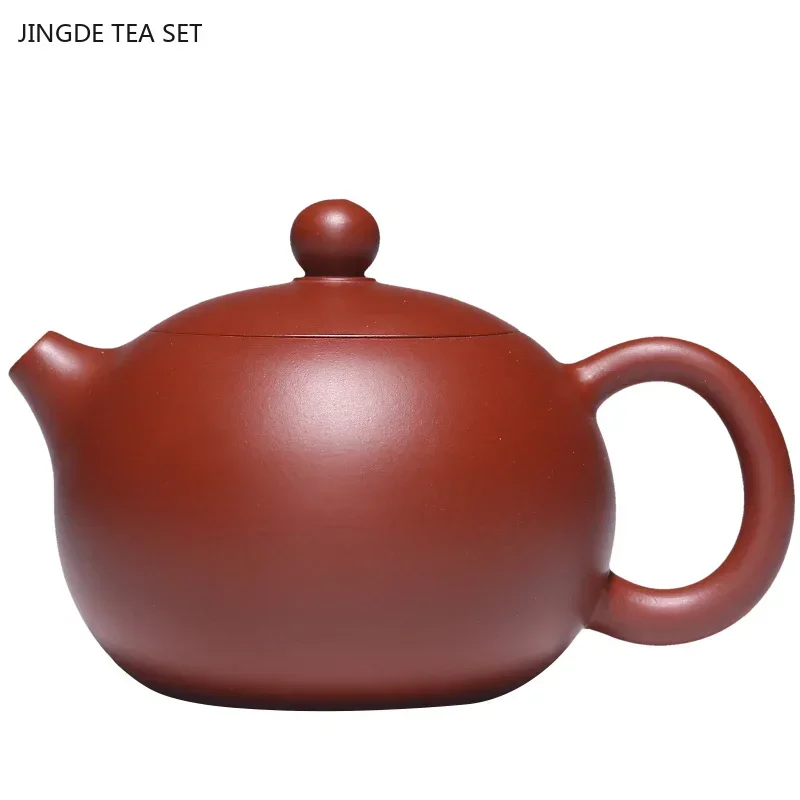 

1PCS 160ML Chinese Yixing purple clay teapot classic handmade high-end raw ore Dahongpao Xishi teapot zisha tea set