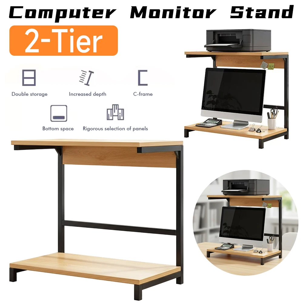 

Настольный органайзер и аксессуары, 2-уровневый компьютерный монитор, подставка для принтера, подставка для ноутбука, настольные аксессуары для офисных принадлежностей