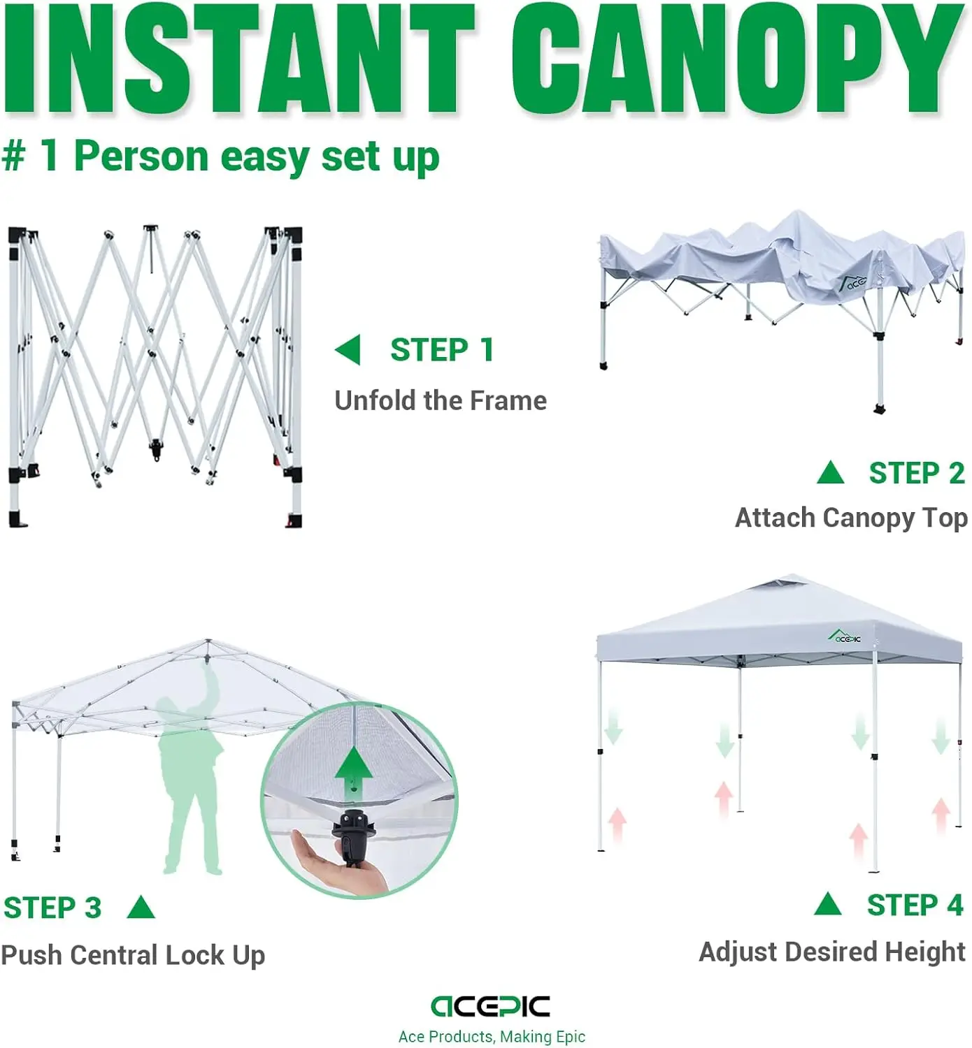 خيمة مظلة منبثقة فورية مع جدار جانبي للجيب ، مأوى شمس سهل الإعداد ، حقيبة حمل بعجلات للسقف بفتحة تهوية ، 8 حصص ، 4 Sa ، 10x10