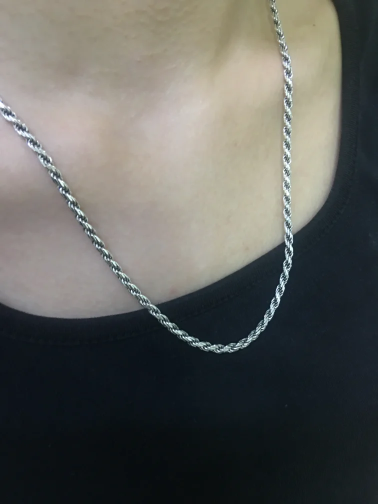 

Factory Price 100% S925 Silver Jewelry Peace Pattern 8MM Vintage Personality Men's and Women's Necklaces Fashion Trend Jewelry