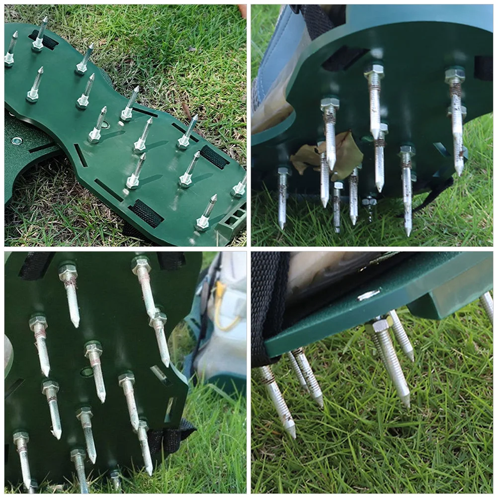 40pcs Lawn Shoes Spikes Metal Grass Nail 5 8CM Yard Tools Soil Loosening Lawn Aerator Shoes Spikes For Grass Garden Dredging