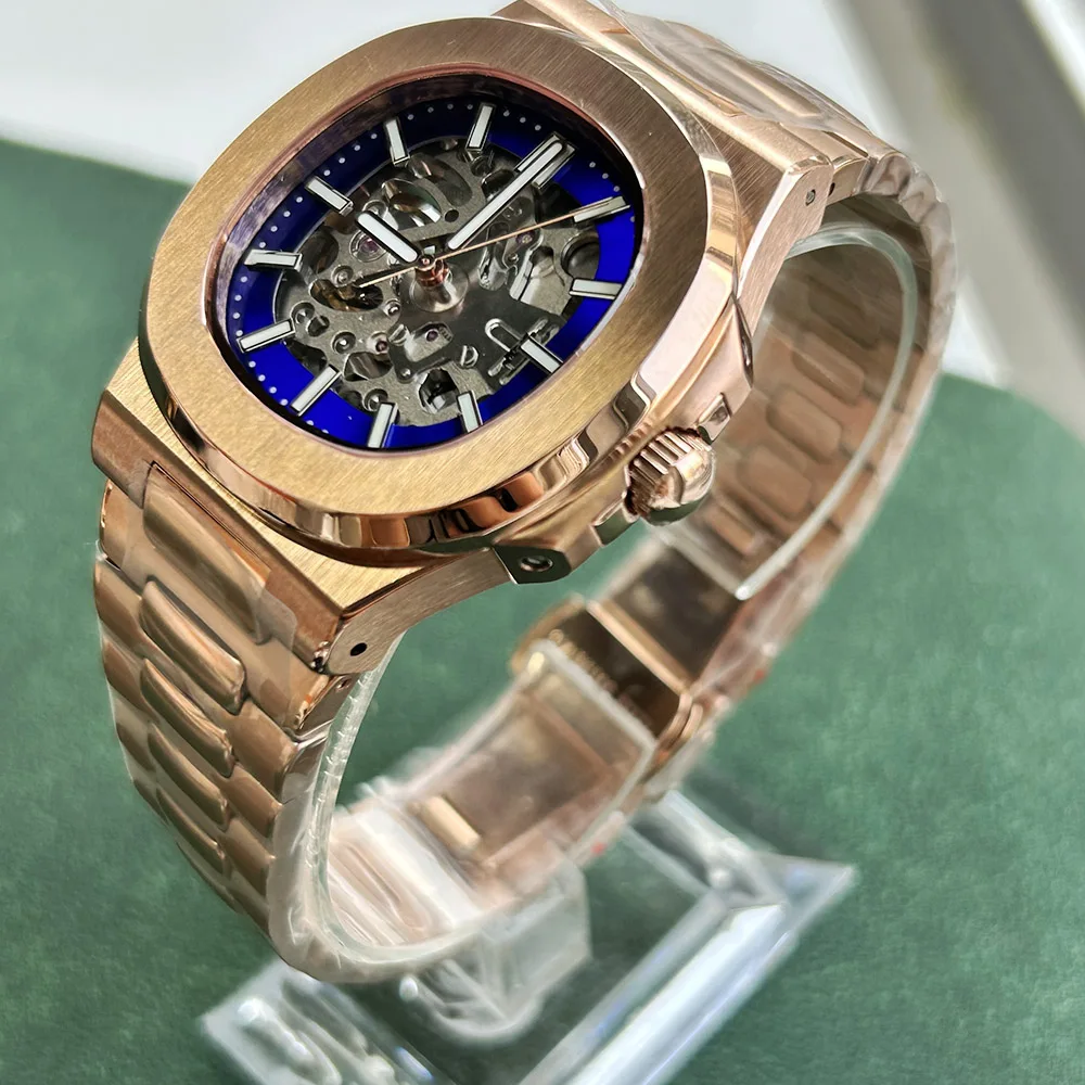 NH70 watch hollow dial watch men's watch stainless steel automatic mechanical watch NH70 movement sapphire glass ﻿