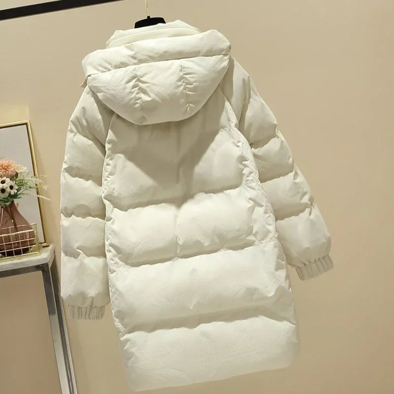 Cotton Jacket Zip-up Lady Parka Padded Women's Quilted Coat Warm Winter on Sale Fashion 2024 Lined Outdoor Clothes Loose Casual