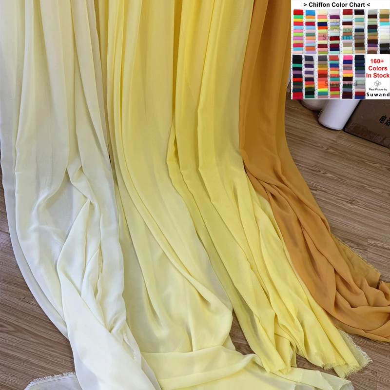 結婚式のパーティーの装飾用のシフォン生地,黄色,オレンジ,手作り,背景,カーテン,スカート,布素材