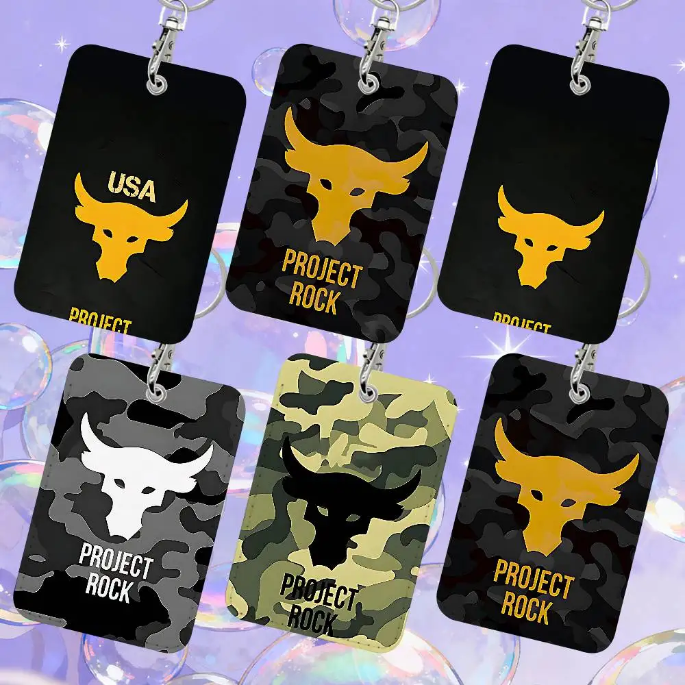 

Держатель для карт P-Project-Rock 1, кожаный ящик для хранения карт, брелок для ключей, держатель бирки доступа, держатель для удостоверения личности, брелок для ключей