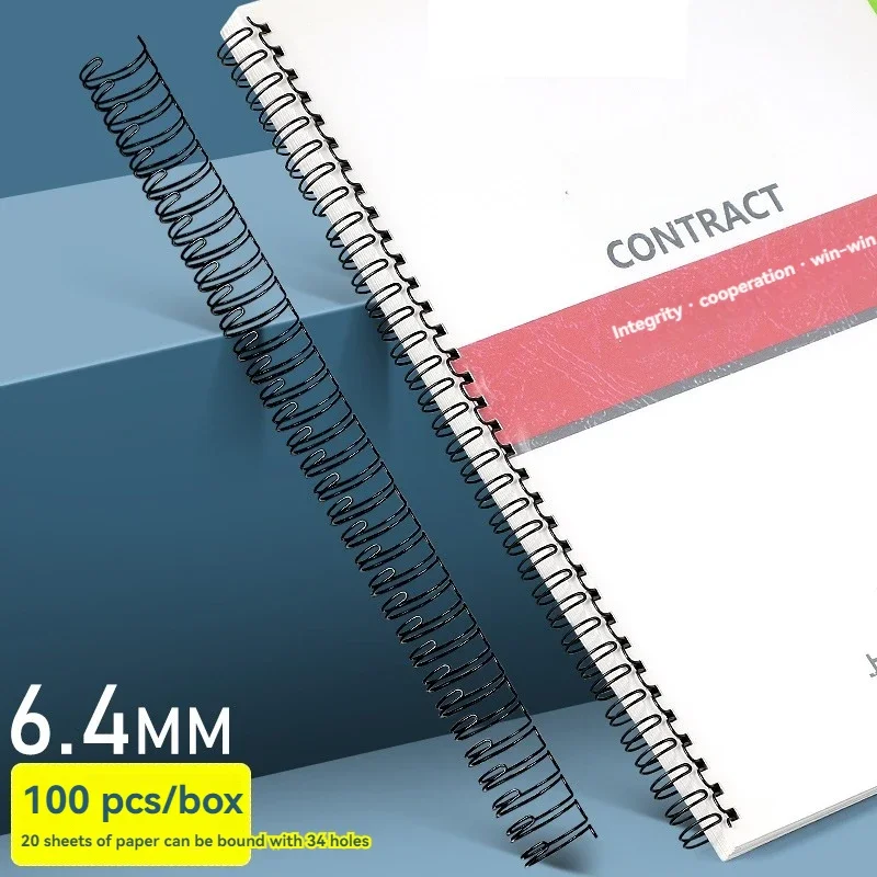 

2025 Binding Iron Ring A4A3 Coil Iron 34-hole Contract File Binder