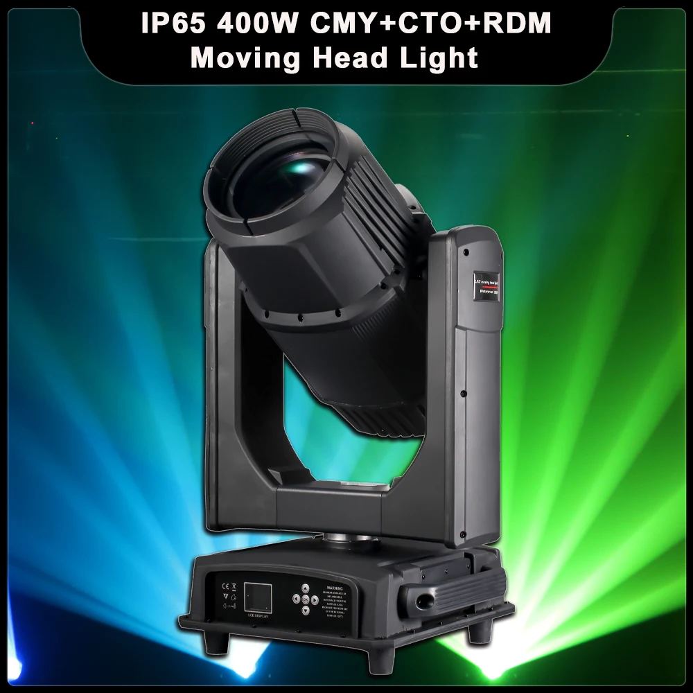 

YUER IP65 400W LED CMY+CTO+RDM Beam Moving Head Light Focus Fog Spot Effect DMX512 DJ Disco Party Wedding Stage Effect Lighting