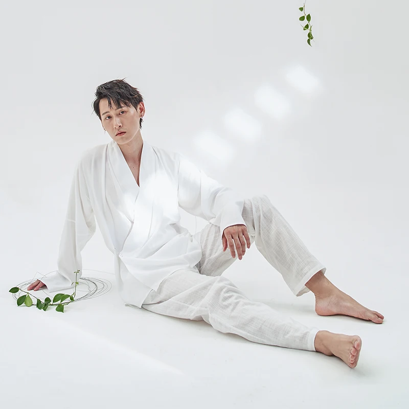 

Jingui Tongguang Hanfu Middle Pants Versatile Close-Fitting Base Layer Men's And Women's Home Clothes Daily Wear