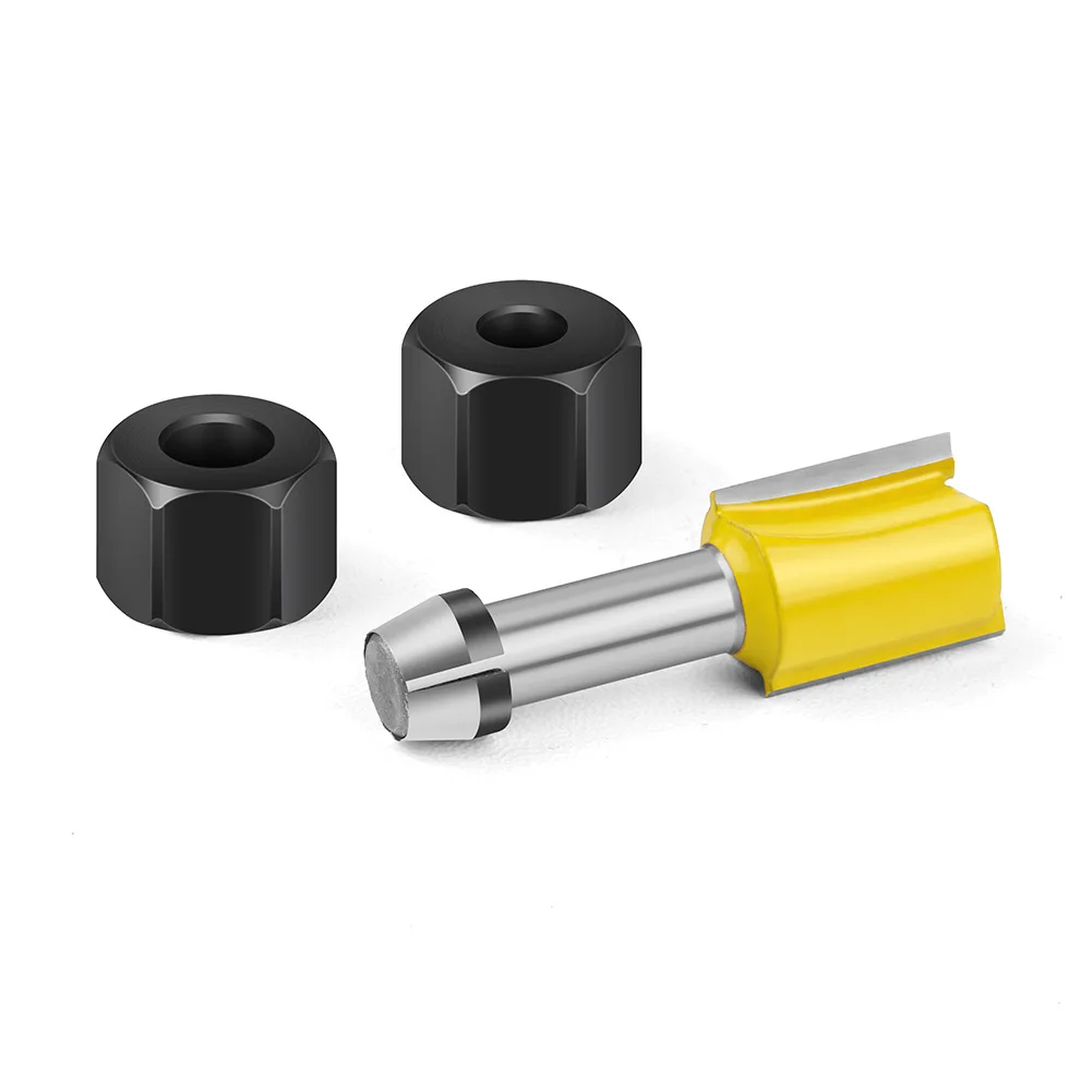 Portabrocas de 6mm, 6,35mm y 8mm con tuerca, máquina cortadora de grabado, adaptador de broca, enrutador eléctrico, accesorios de fresado