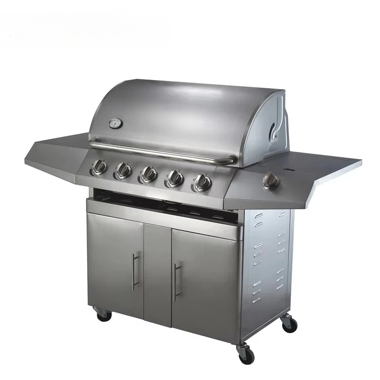 

Газовый гриль для барбекю из нержавеющей стали, бездымный, для тяжелых условий эксплуатации на открытом воздухе