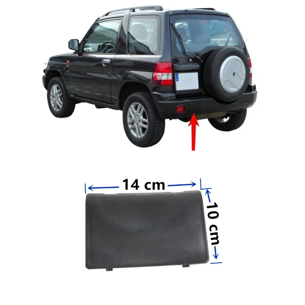 

1 Piece No Painting Rear Bumper Cover for Pajero Mini Tail Tow Cover for Montero Pinin Check Car Pictures MR533419 10-14 Cm