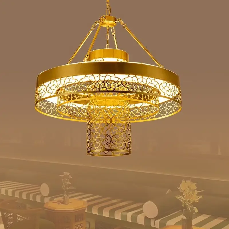 Vintage Southeast Asian Moroccan Pendant Light Ethnic Exotic Ceiling Lamp for Restaurant Banquet Hall Club Home Decor Light