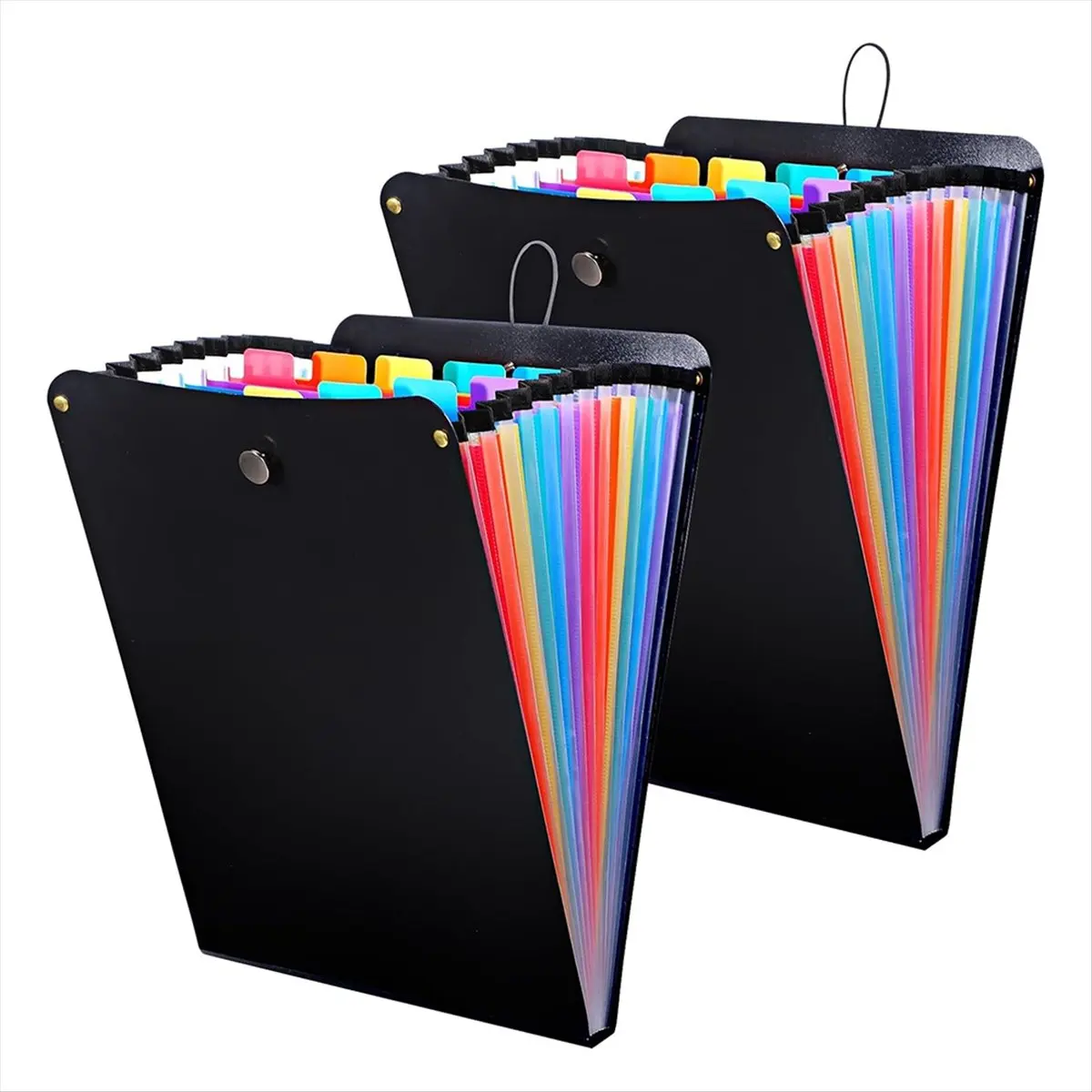 ABPP 2 Pcs Expanding File Folder, 13 Pockets Vertical File Folder Accordion File Organizer,for Classroom, and Travel