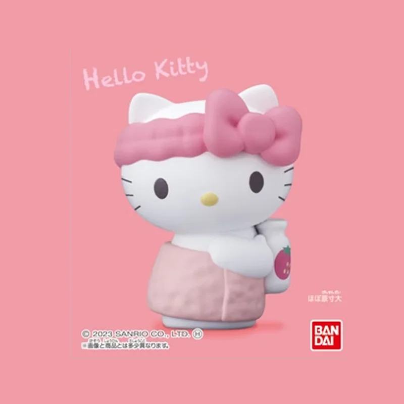 

Оригинальная фигурка Bandai Sanrio Hello Kitty My Melody Cinnamoroll, кукла, украшения, аниме фигурка, игрушка, коллекционный подарок на фестиваль