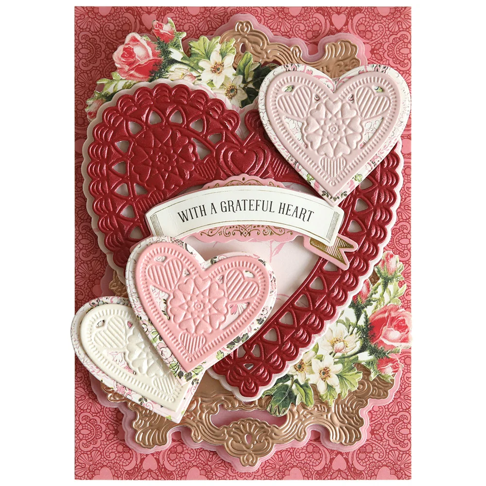 Music 3D Scene Dies Valentine\'s Day Metal Cutting Dies DIY Scrapbooking Photo Album Decorative Embossing Paper Card Crafts