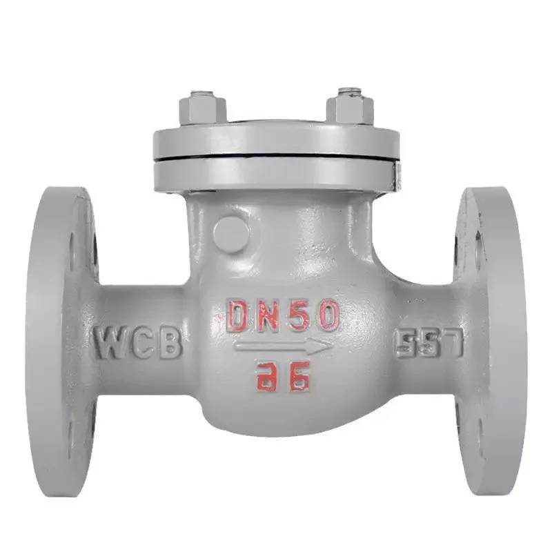 For Cast Steel Check Valve H44H Flange Swing Type Vertical Horizontal High Temperature Steam Check Anti-backflow Check Valve