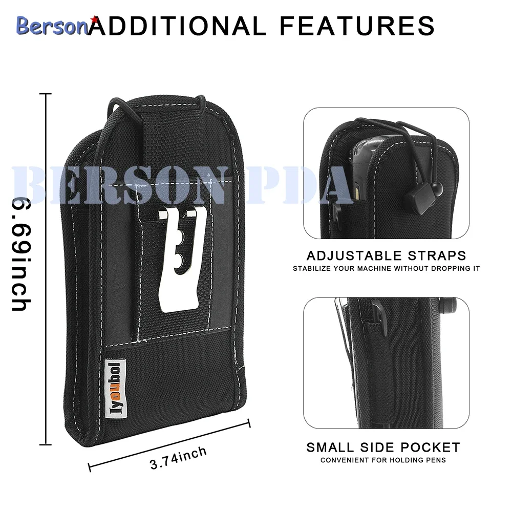 

Nylon Scanner Holster with Belt Clip for Zebra Motorola TC75 TC70 TC72 TC77 Case