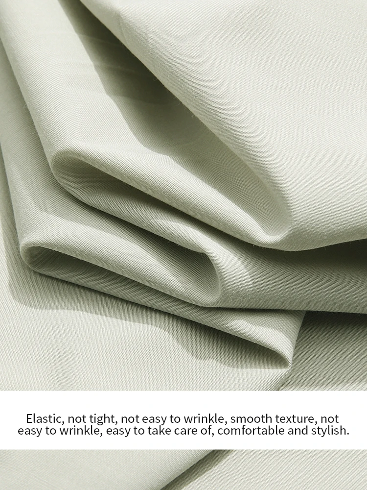 I BELIEVE YOU Green French Long Sleeved Shirt 2025 Autumn Lapel Embroidered Top Lace Up Waist Shirts Office Lady 2243055805