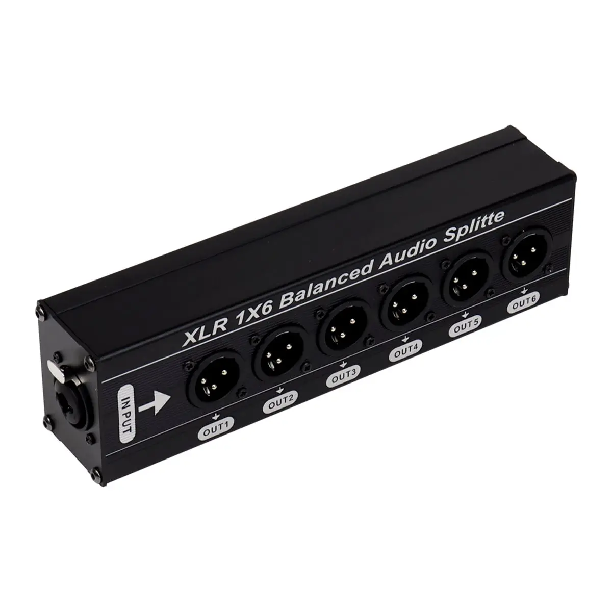 

Новый электронный аудиоразветвитель XLR 1x6, сбалансированный, 1 вход 6 выходов, 3-контактный XLR, блок для разделения аудиосигнала