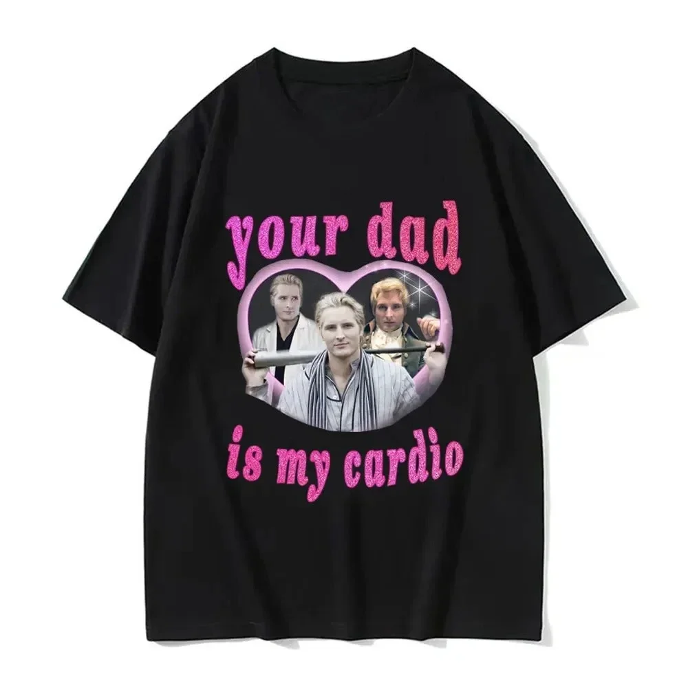 Das Original Dilf Carlisle Cullen - Twilight Summer Damenbekleidung Streetwear Europäische Tops T-Shirt Grafik-T-Shirt
