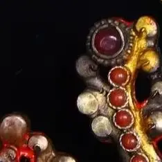 

14-дюймовые непальские народные старинные бусины GANESH из натурального хрусталя с мозаикой и драгоценными камнями, в форме головы Будды, маски и слоновьего хобота, для храмов
