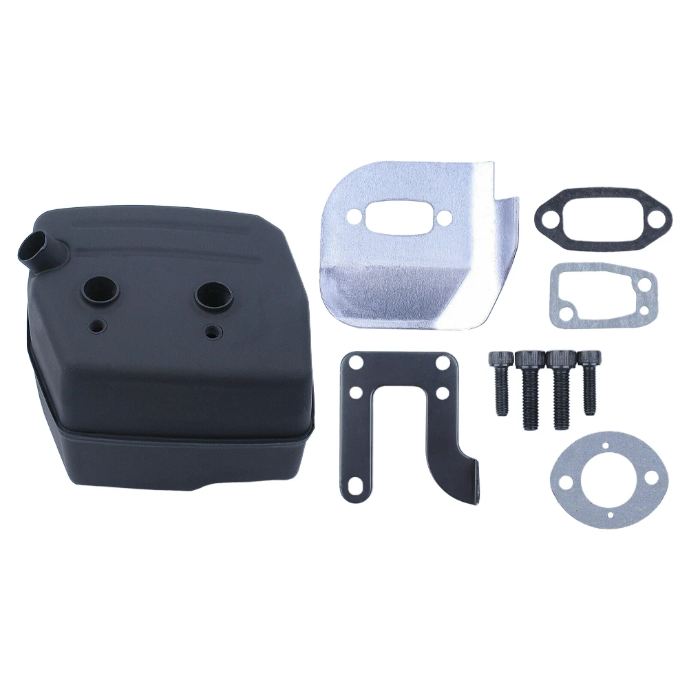 Silenciador de Escape Deflector Kit Parafusos Silenciador Garden Power Tool Acessórios Fit para Ported 61 268 272 272xp 268k 272s